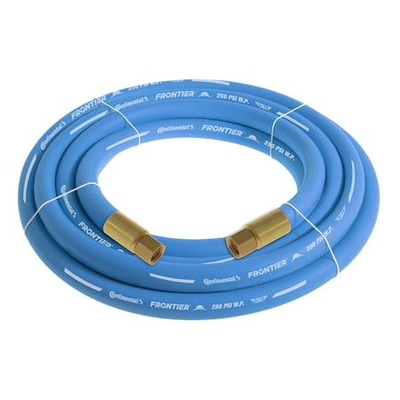 Continental 3/4" x 20' Blue EPDM Rubber Air Hose, 250 PSI, 3/4" FNPSM x FNPSM HZU07530-20-41